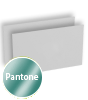 Visitenkarten quer 5/5 farbig 85 x 55 mm mit einseitigem vollflächigem UV-Lack <br>beidseitig bedruckt (CMYK 4-farbig + 1 Pantone-Sonderfarbe)