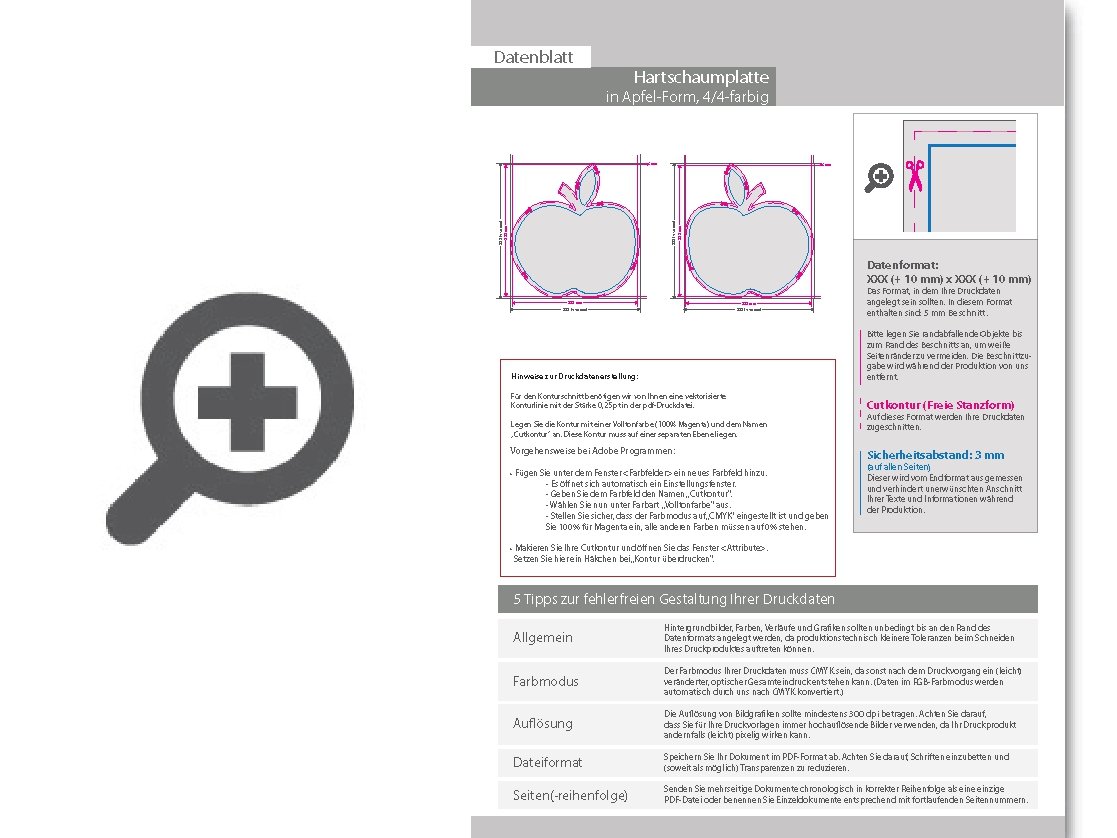 Product Bild hartschaumplatte_in_apfel-form_konturgefr__st___beidseitig_4_4-farbig_bedruckt