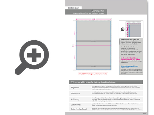 Product Bild stimmzettel_din_a4_gefalzt_auf_din_a5__1_0-farbig_schwarz_(einseitig_bedruckt)
