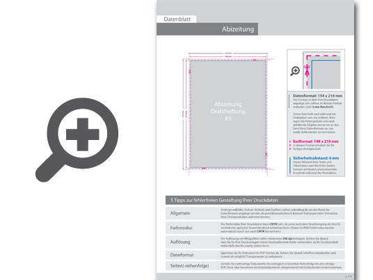 Product Bild abizeitung_mit_drahtheftung__endformat_din_a5__8-seitig