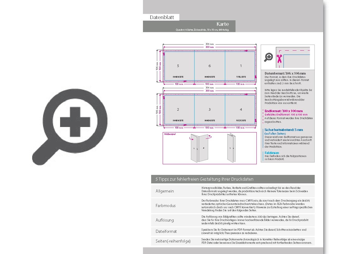 Product Bild hochzeitskarte__gefalzt_auf_quadrat_10_0_cm_x_10_0_cm__vertikaler_zickzackfalz__6-seitig
